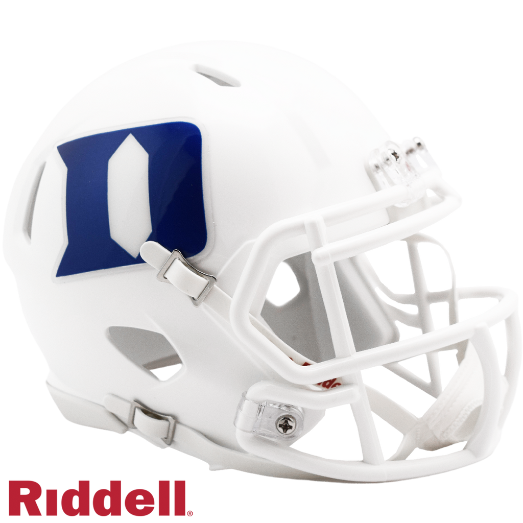 Duke Blue Devils Helmet Riddell Replica Mini Speed Style White - Riddell