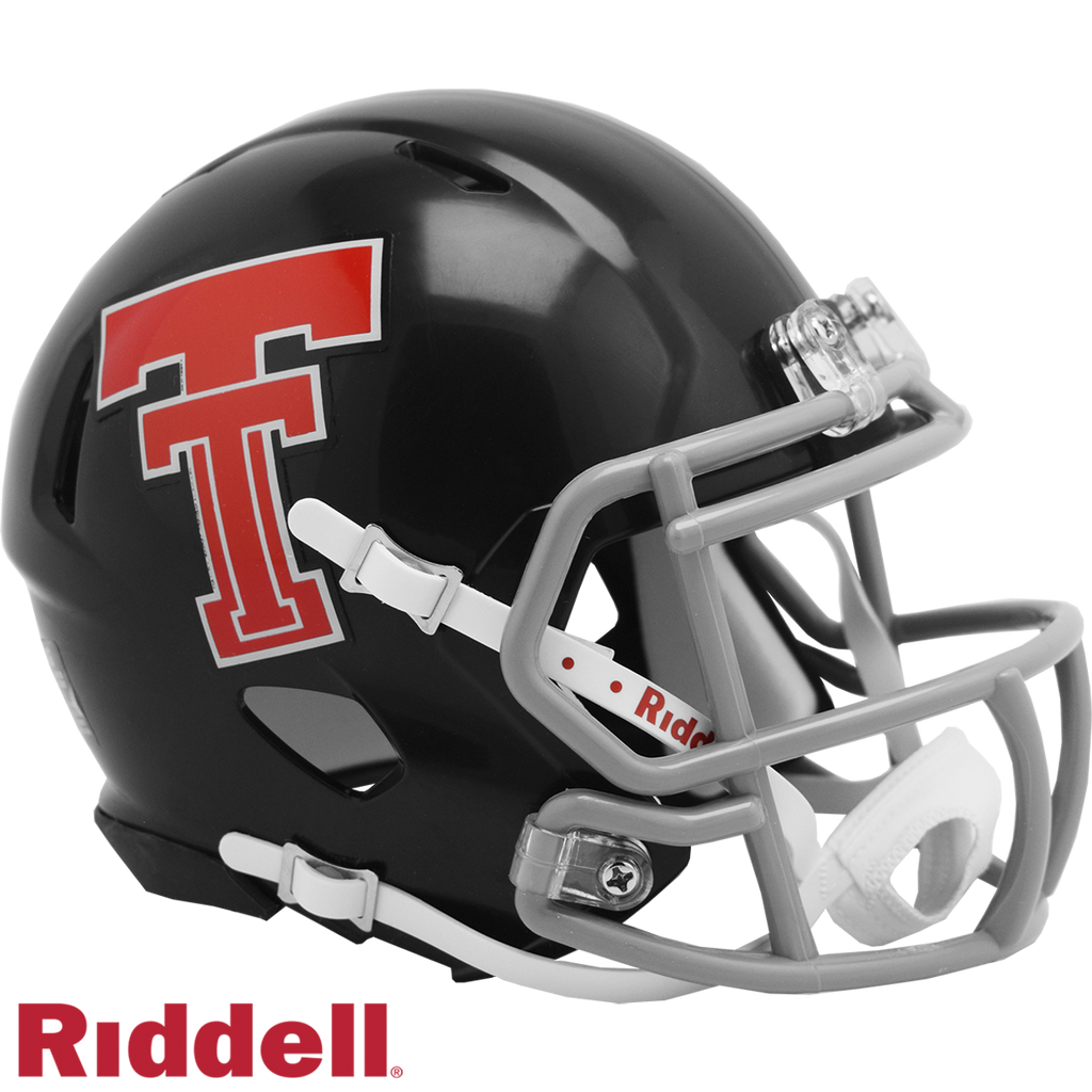 Texas Tech Red Raiders Helmet Riddell Replica Mini Speed Style Throwback - Riddell