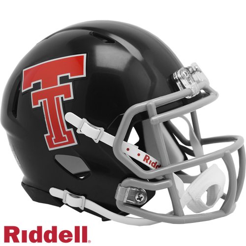 Texas Tech Red Raiders Helmet Riddell Replica Mini Speed Style Throwback - Riddell