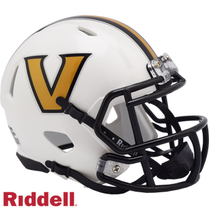 Vanderbilt Commodores Helmet Riddell Replica Mini Speed Style White - Riddell