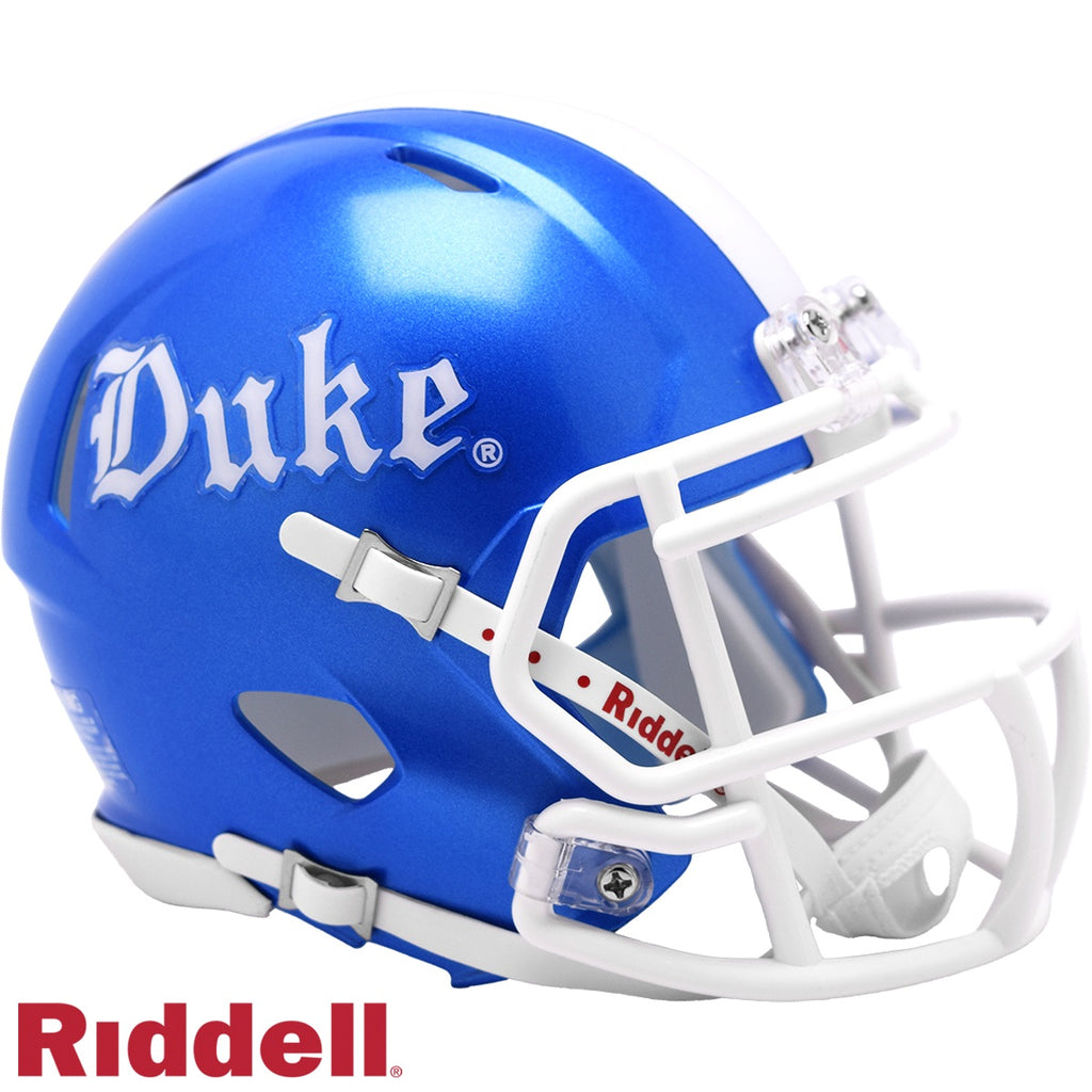 Duke Blue Devils Helmet Riddell Replica Mini Speed Style Gothic Blue - Riddell