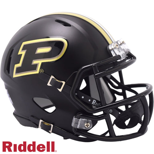 Purdue Boilermakers Helmet Riddell Replica Mini Speed Style Black 2024 - Riddell