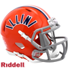 Illinois Fighting Illini Helmet Riddell Replica Mini Speed Style Arched Illini T/B - Riddell