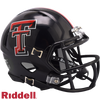 Texas Tech Red Raiders Helmet Riddell Replica Mini Speed Style Black - Riddell