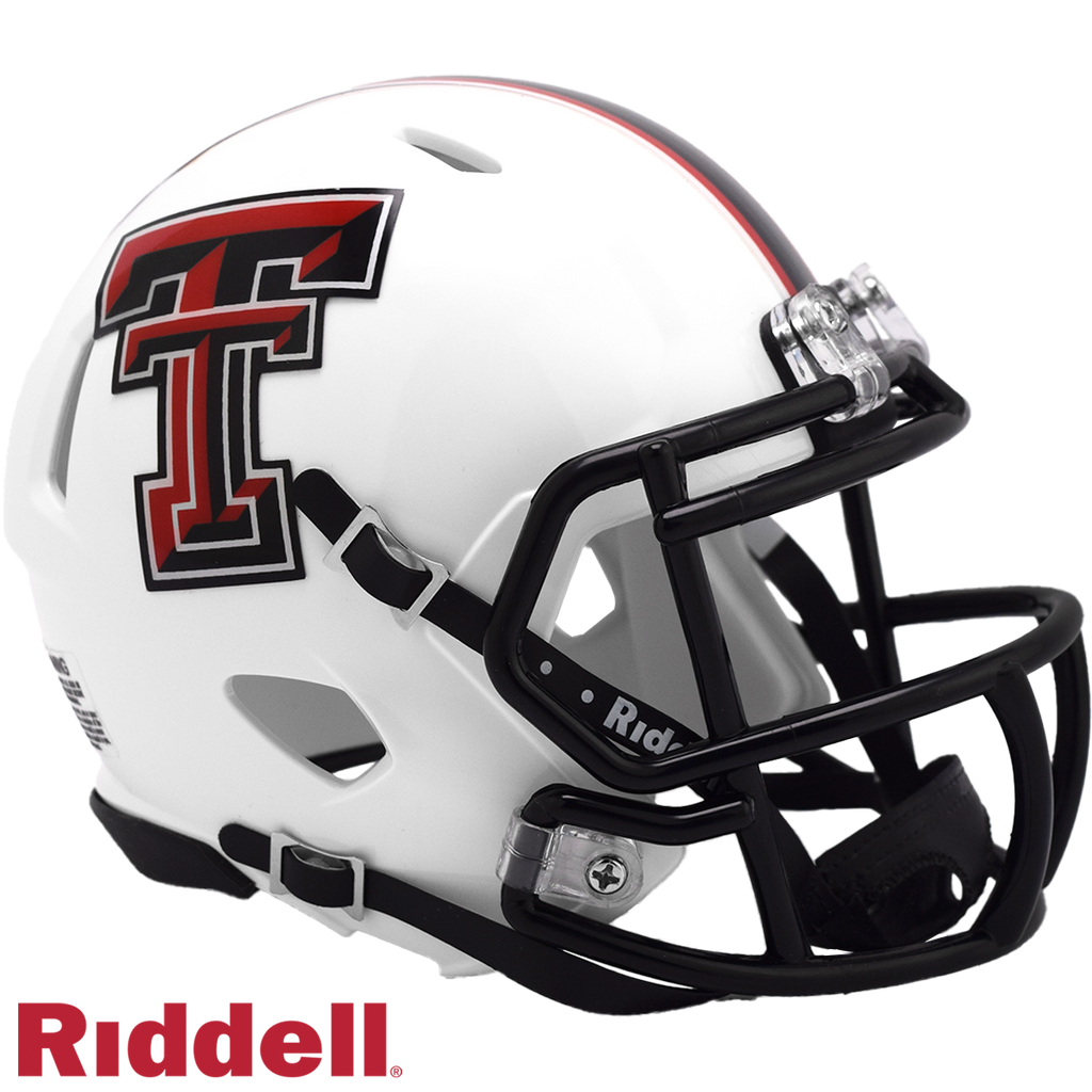 Texas Tech Red Raiders Helmet Riddell Replica Mini Speed Style White - Riddell