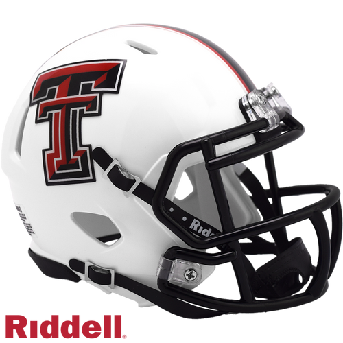 Texas Tech Red Raiders Helmet Riddell Replica Mini Speed Style White - Riddell