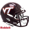 Virginia Tech Hokies Helmet Riddell Replica Mini Speed Style Maroon - Riddell