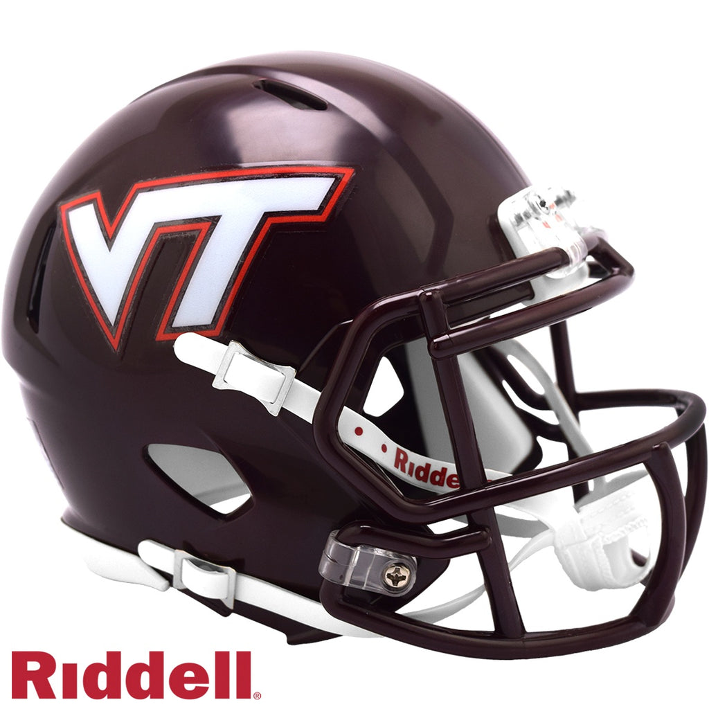 Virginia Tech Hokies Helmet Riddell Replica Mini Speed Style Maroon - Riddell