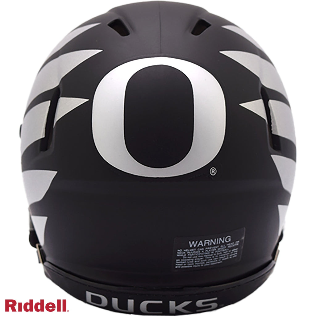 Oregon Ducks Helmet Riddell Replica Mini Speed Style Black with Wings - Riddell