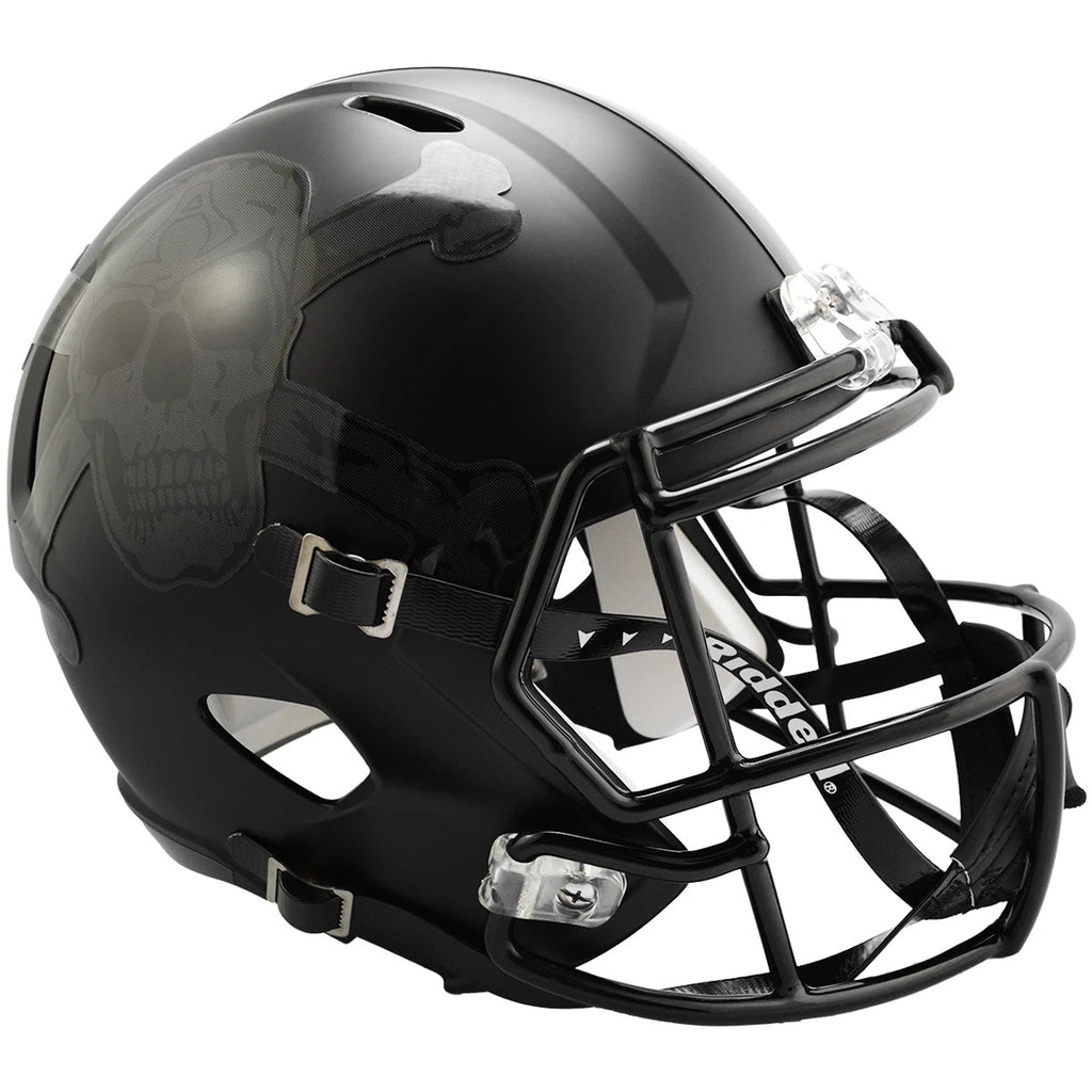 Army Black Knights Helmet Riddell Replica Mini Speed Style Skull and Crossbones - Riddell