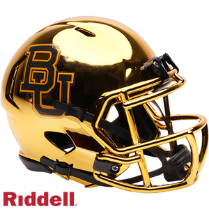 Baylor Bears Helmet Riddell Replica Mini Speed Style Chrome - Riddell
