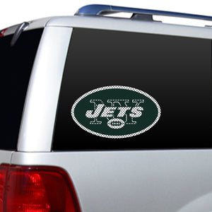 New York Jets Window Film 12 Inch Die Cut -