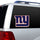 New York Giants Window Film 12 Inch Die Cut -