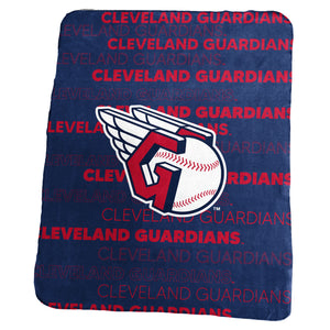 Cleveland Guardians Blanket 50x60 Fleece Classic - Logo Brands