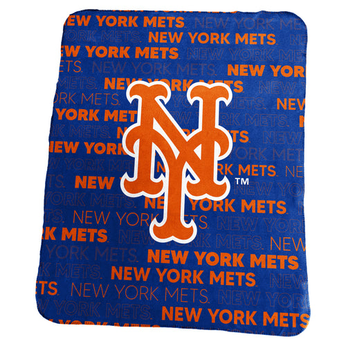 New York Mets Blanket 50x60 Fleece Classic - Logo Brands