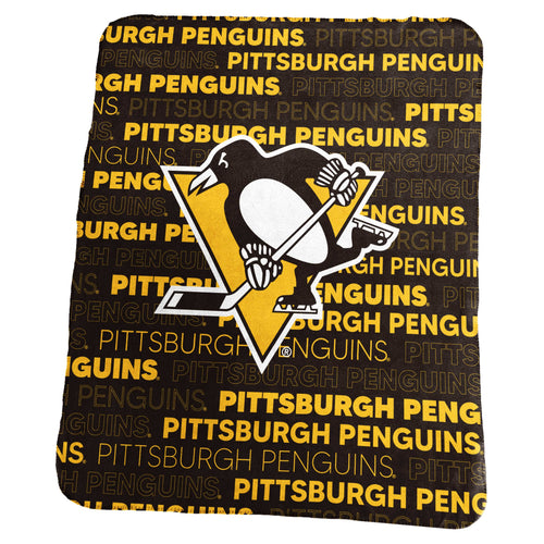 Pittsburgh Penguins Blanket 50x60 Fleece Classic - Logo Brands