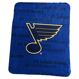 St. Louis Blues Blanket 50x60 Fleece Classic - Logo Brands