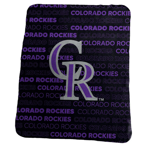 Colorado Rockies Blanket 50x60 Fleece Classic - Logo Brands