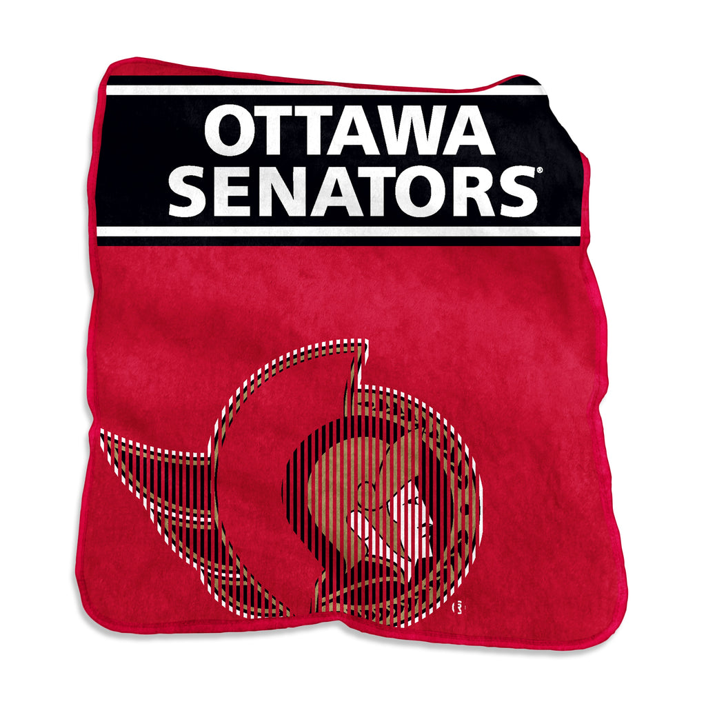 Ottawa Senators Blanket 60x80 Raschel Throw - Logo Brands