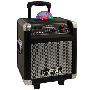 Befree Sound beFree Sound Projection Party Light  Dome 6.5 Inch Subwoofer Bluetooth Portable Party Speaker with USB/ SD Input, FM Radio, Remote Control and  Microphone