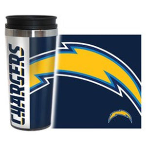 Los Angeles Chargers Travel Mug 14oz Full Wrap Style Hype Design -