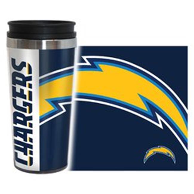 Los Angeles Chargers Travel Mug 14oz Full Wrap Style Hype Design -