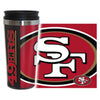 San Francisco 49ers Travel Mug 14oz Full Wrap Style Hype Design -