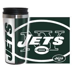 New York Jets Travel Mug 14oz Full Wrap Style Hype Design -
