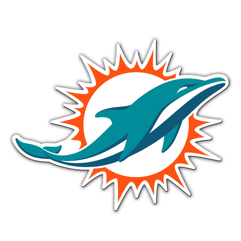 Miami Dolphins Magnet Car Style 12 Inch Logo Design -