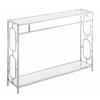 Omega Chrome Console Table - Convience Concept, Inc.