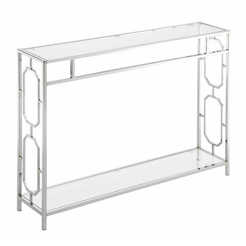 Omega Chrome Console Table - Convience Concept, Inc.