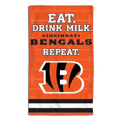 Cincinnati Bengals Baby Burp Cloth 10x17 - WinCraft