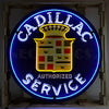 Cadillac Neon Sign In 36'' Steel Can