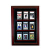 9 Graded Card Cabinet Style Display Case with Cherry Moulding
