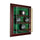 9 Hockey Puck Cabinet Style Display Case with Cherry Moulding