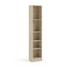 Element Tall Narrow 5-Shelf Office Bookcase, Oak Structure - Tvilum