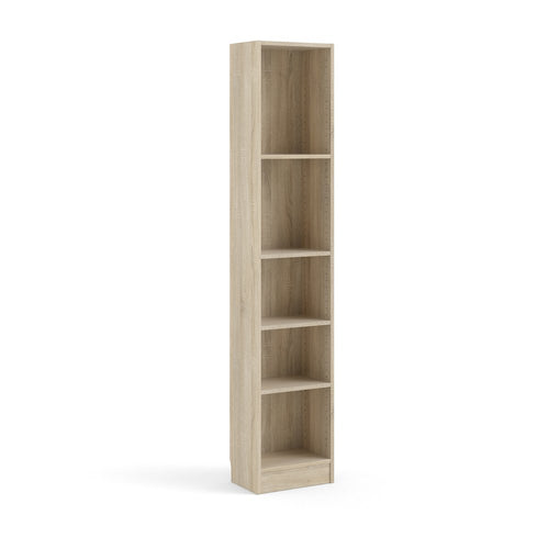 Element Tall Narrow 5-Shelf Office Bookcase, Oak Structure - Tvilum