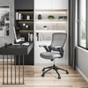 Mid-Back Mesh Task Office Chair with Flip Up Arms. Color: Gray - Techni Mobili