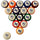 AIR FORCE STANDARD COLOR NUMBERED BILLIARD BALL SET STANDARD COLOR BILLIARD BALL SET - AFABBSSTD