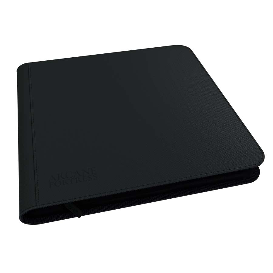 Arcane Fortress: Solid Color: Black 12-Pocket Zipper Binder Pre-Order