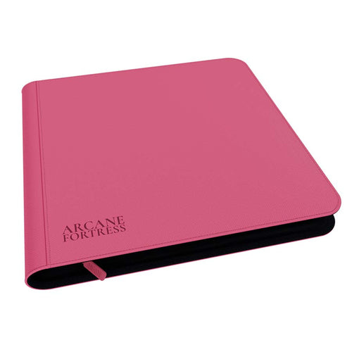 Arcane Fortress: Solid Color: Pink 12-Pocket Zipper Binder Pre-Order