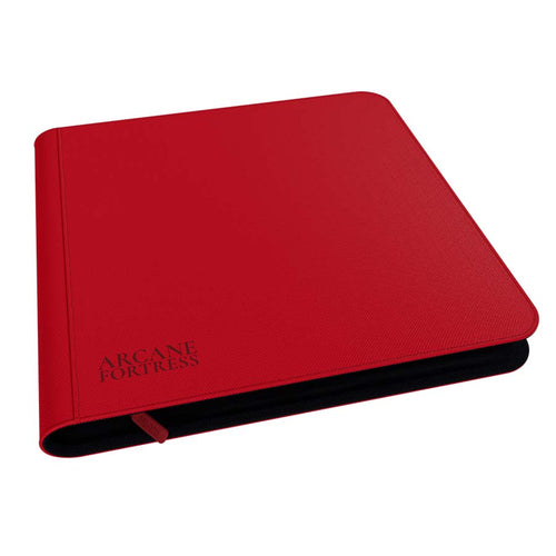 Arcane Fortress: Solid Color: Red 12-Pocket Zipper Binder Pre-Order