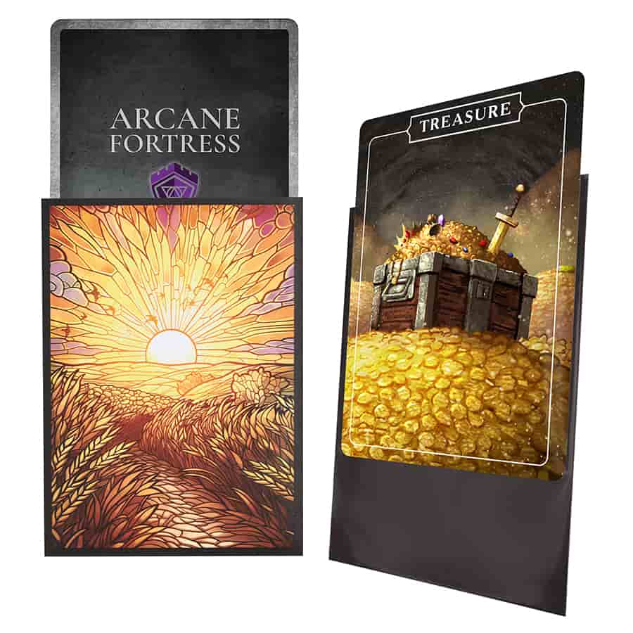 Arcane Fortress: Stained Glass: Golden Plains Matte Sleeves 100Ct