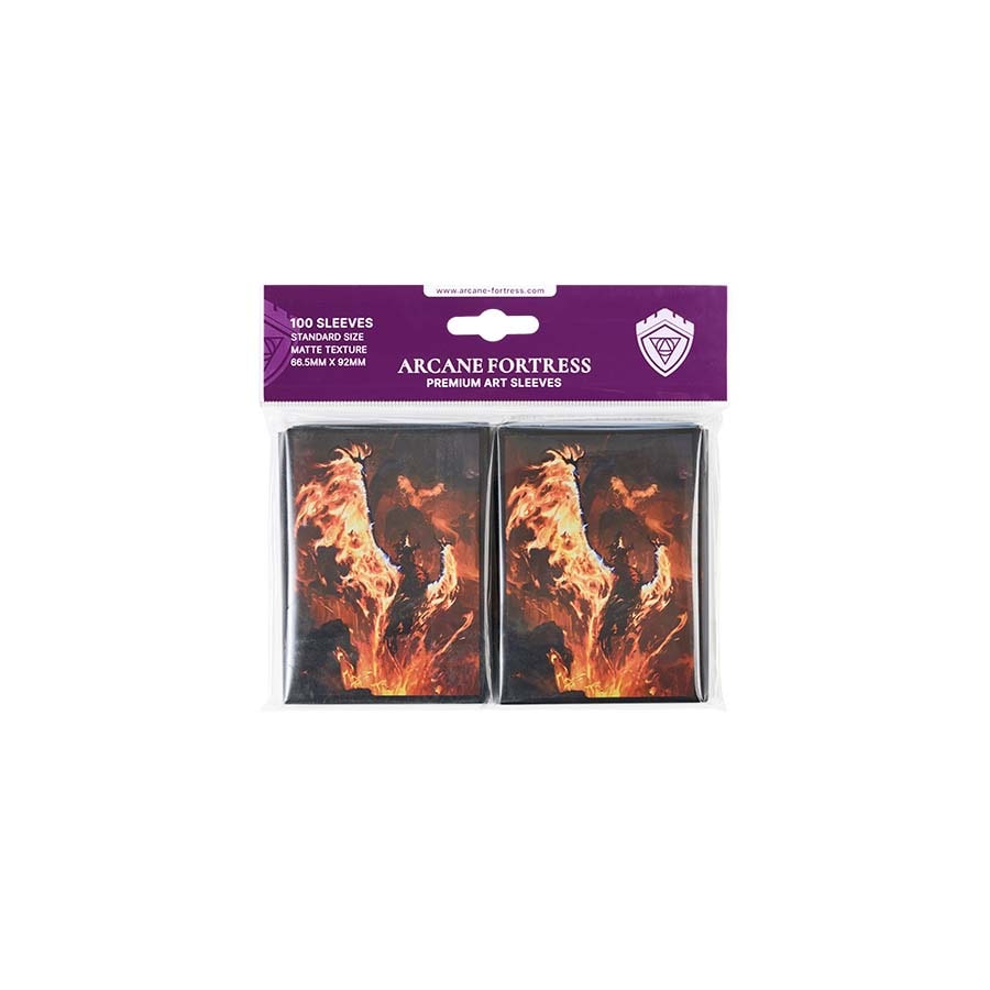 Arcane Fortress: Year Of The Dragon: Volcanic Rebirth Matte Sleeves 100Ct
