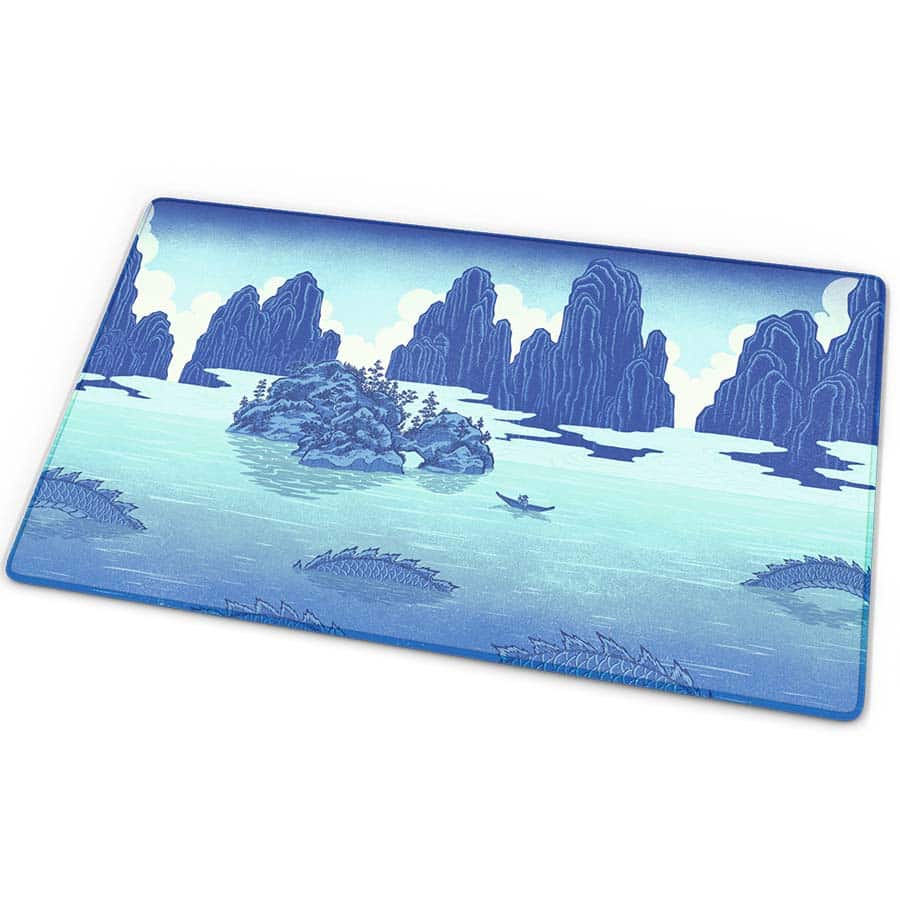 Arcane Fortress: Ukiyo-E Collection: Echoes Of The Deep Standard Playmat (24-Inch X 14-Inch)