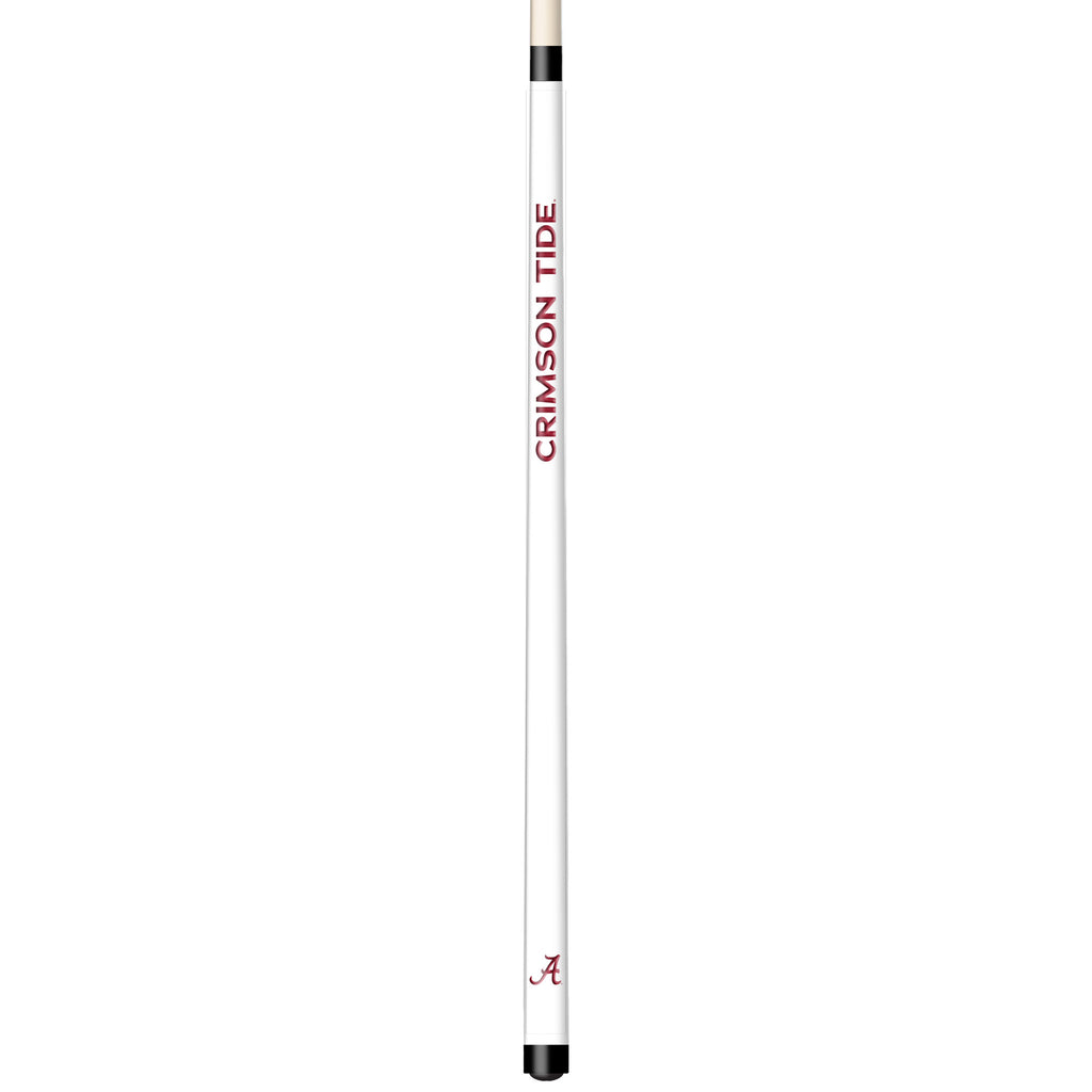 ALABAMA ENGRAVED BILLIARD CUE WHITE / CRIMSON - ALABCE101-JR