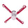 ALABAMA CEILING FAN - 42'' CRIMSON/WHITE - ALAFAN100-42