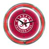 ALABAMA NEON WALL CLOCK - 14'' CRIMSON FACE / RED NEON - ALANWC100-14