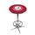 ALABAMA CHROME FOOT RING PUB TABLE CRIMSON - ALAPTR401