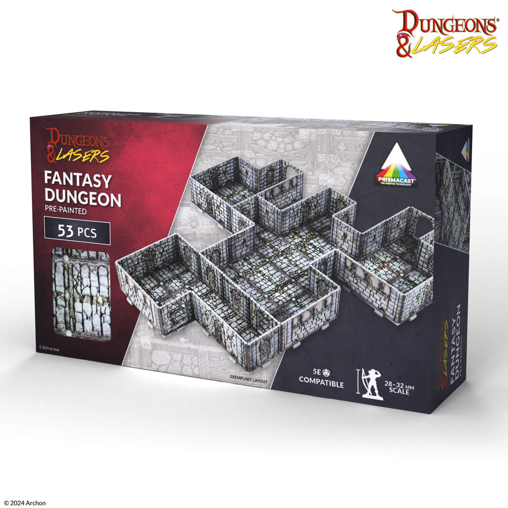 Archon Studio - Dungeon And Lasers Fantasy Dungeon: Pre-Painted